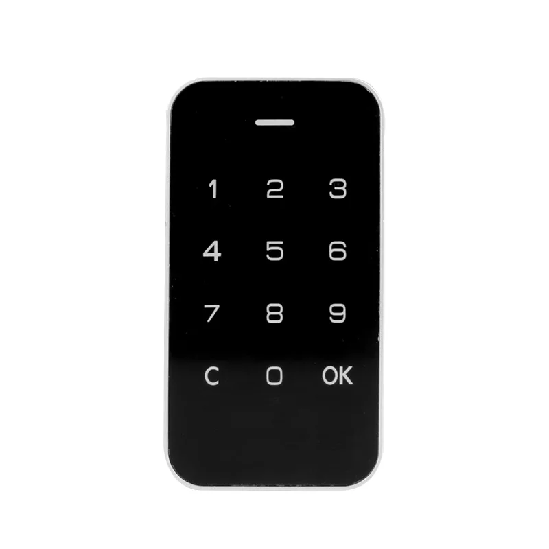 Smart Touch Keypad Electric Password Metal Drawer Lock Digital Code Unlock No Hole Cabinet Furniture Lock Black