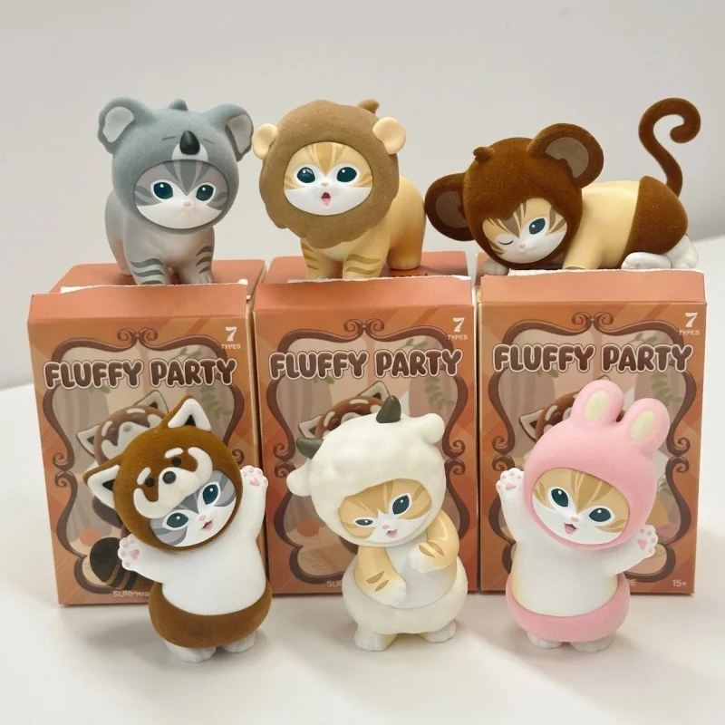 

Лидер продаж, аутентичная кошка Lucky Sandy Cat Party Series, слепая коробка, милая коллекция ручной работы, модная игрушка, украшение для рабочего стола, подарок на день рождения