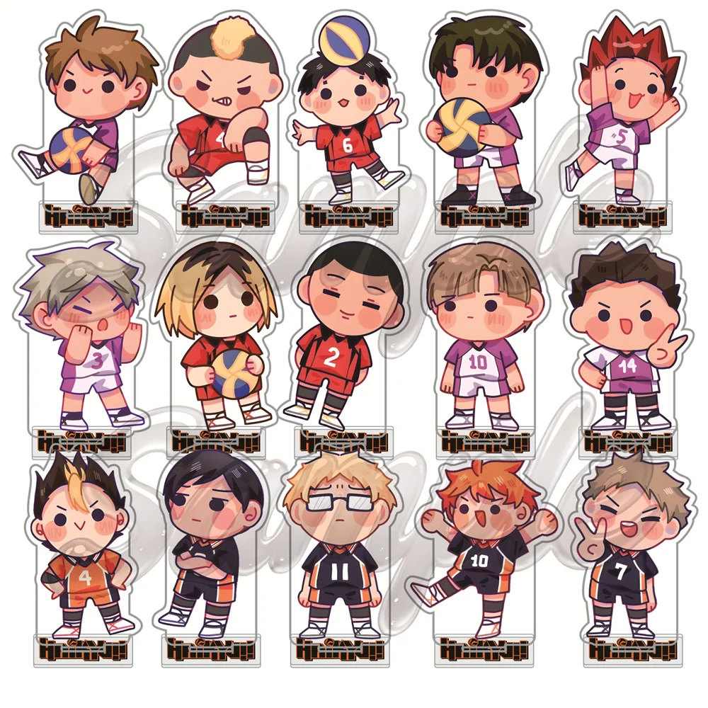 Anime Haikyuu!! 10cm Acrylic Stand/Keyrings Kageyama/Shouyou Tabletop Decorations Accessories Decor Gifts Exquisite Products