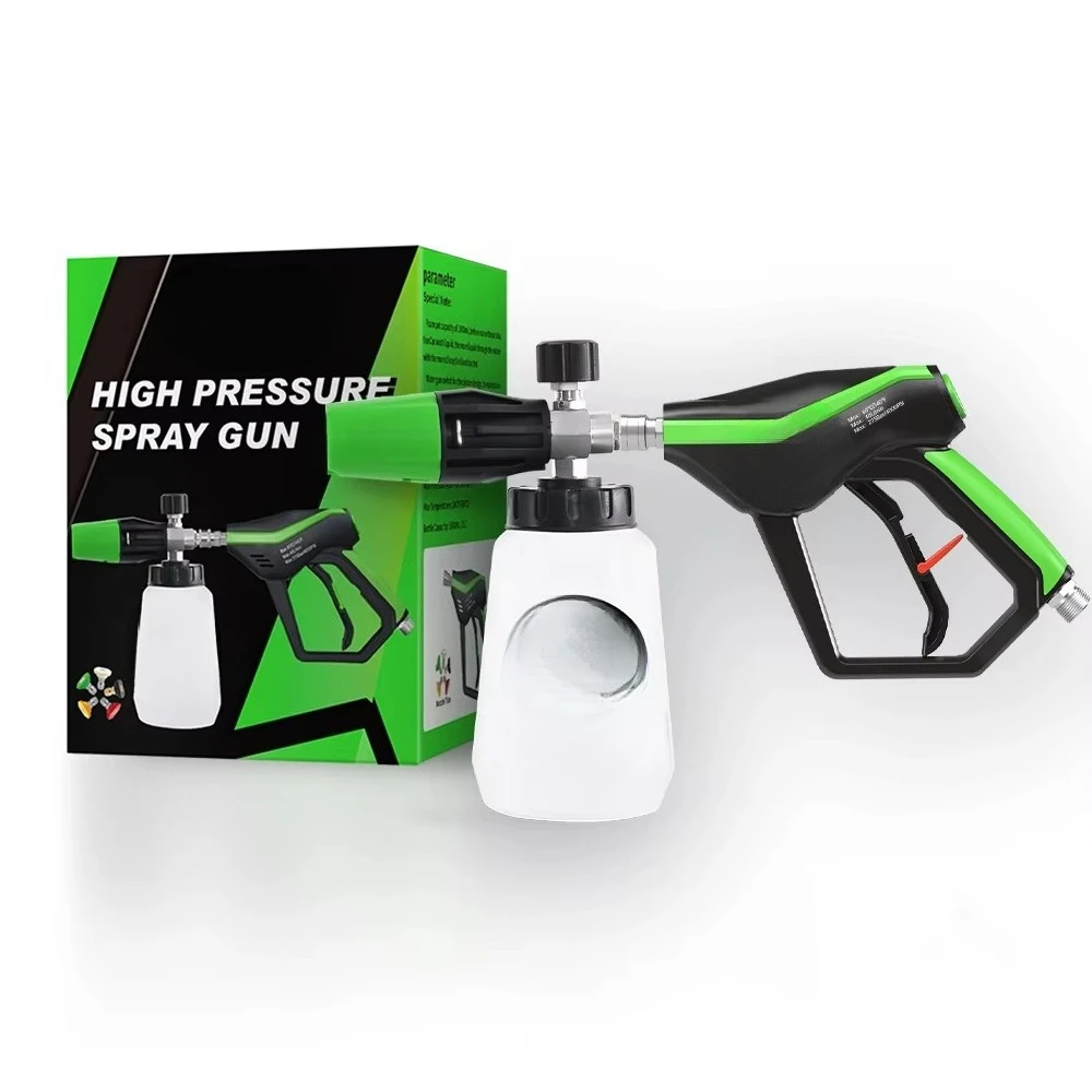 Foam Cannon Kit 4000PSI 1/4" Snow Foam Washer Gun Car Wash Soap Lance Cannon Spray Pressure Jet Bottle