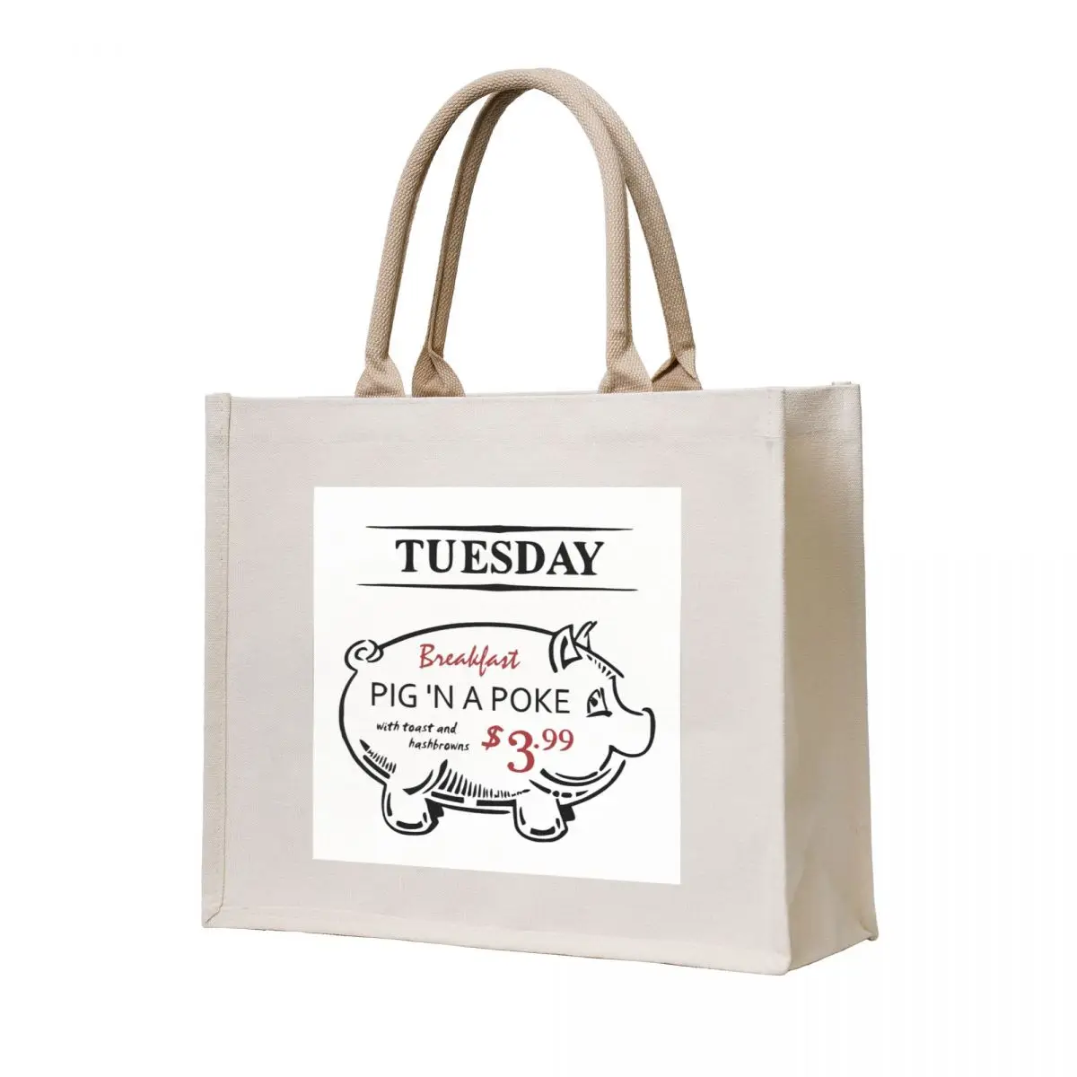 

Pig 'n a Poke Tote Bag Women's bags eco bag folding tote bags men university shopper bag