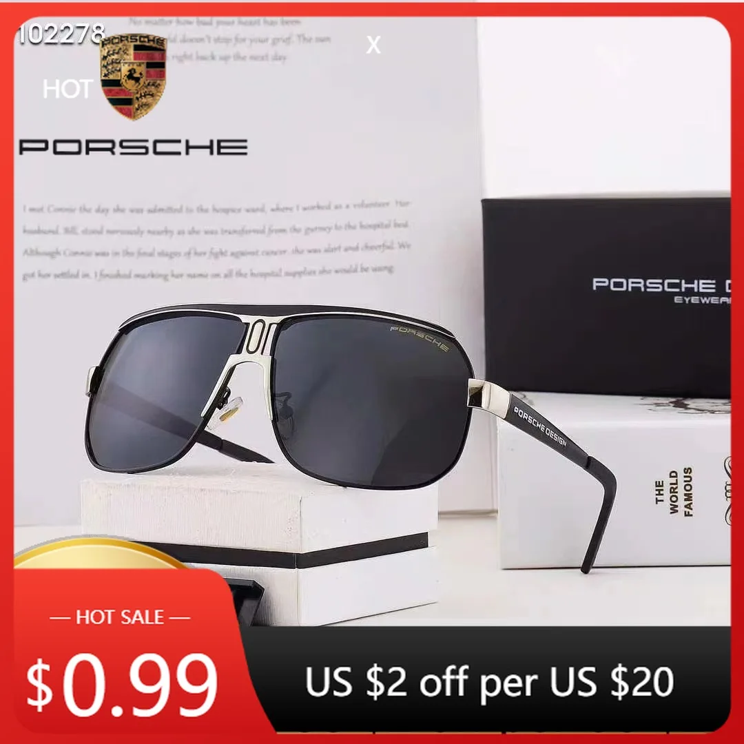 

Car Sticker For Porsche High Luxury Men Driving Polarized Sunglasses Anti Glare Driver Goggles For Porsche Boxster Cayman Cayenn