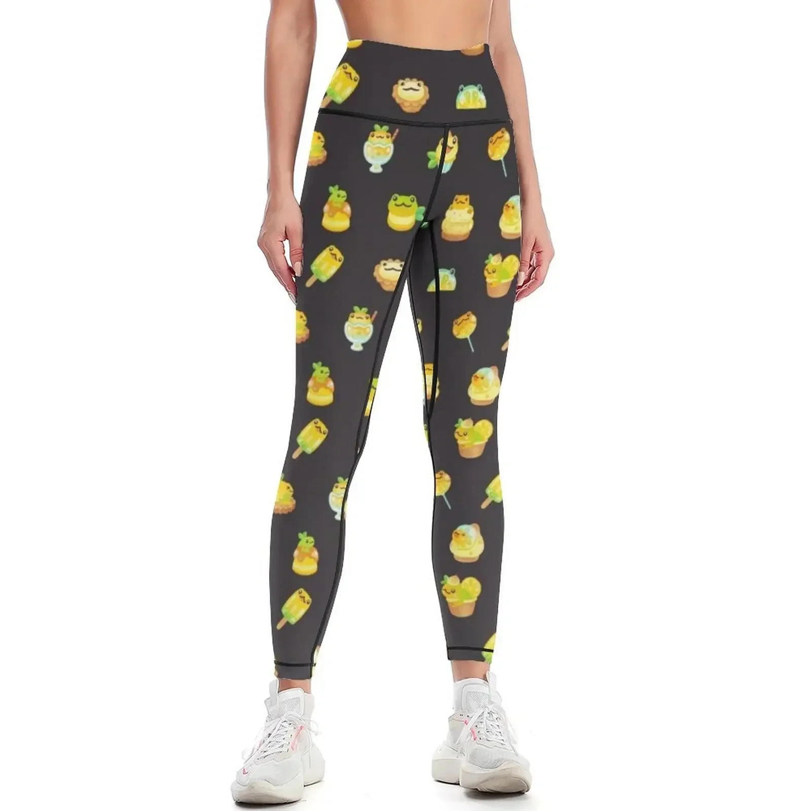 

Sweet Lemon frog - dark Leggings Women's high waist gym's clothing Women's sports Training pants Womens Leggings
