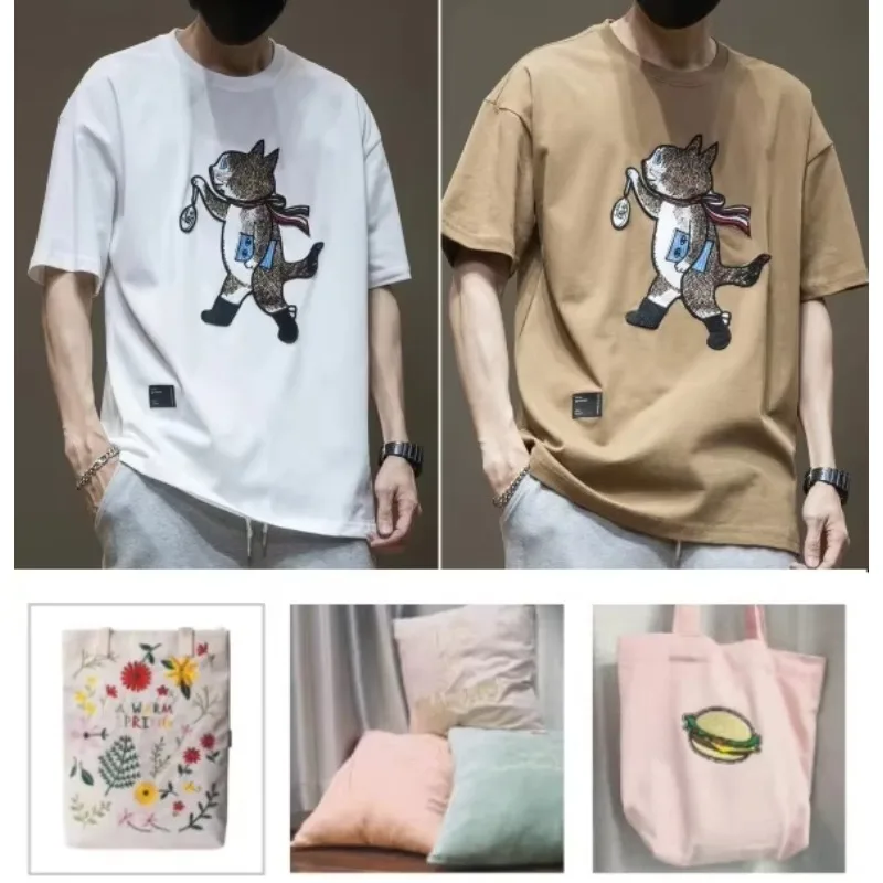 Industrial Automatic Mini One Head Small t Shirt 200*300mm Embroidering Machine
