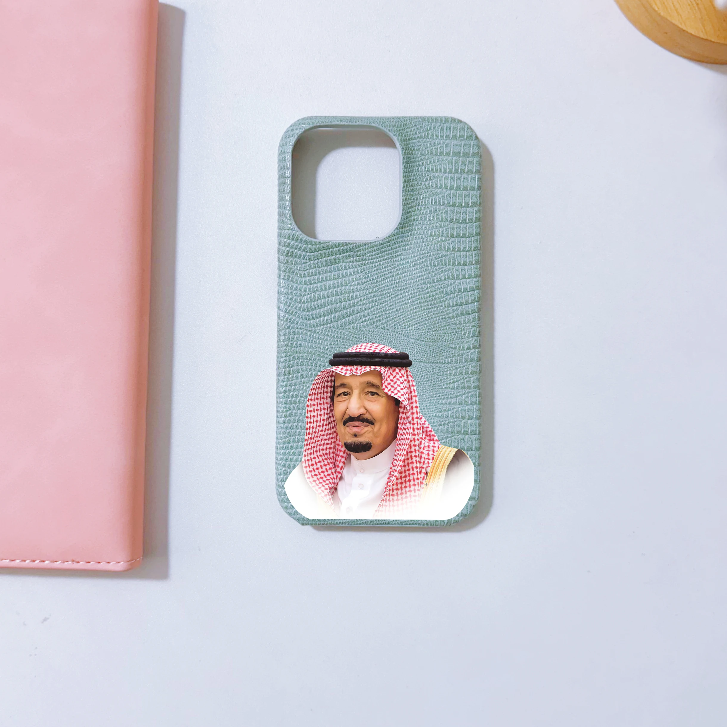 Saudi Arabia picture Retro Lizard pattern leather Case for iPhone 15 14 Phone Cover 15 14 13 12 11 Pro MAX Hard Cover Back Funda