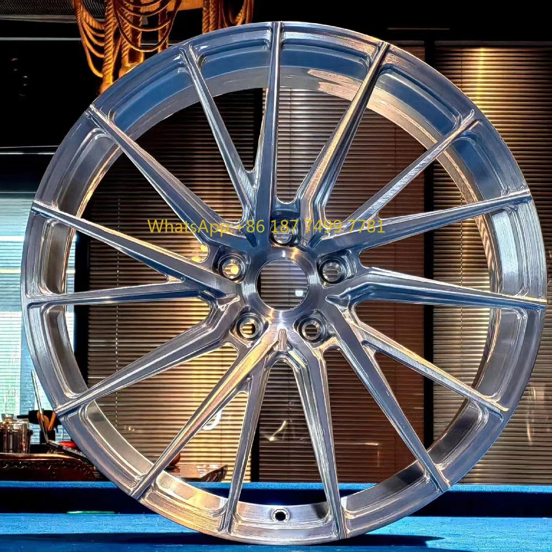

For . 5x114.3 19" 20" 21" Staggered Silver Brushed Multi-Spoke Forged Wheels Made of 6061-T6 Aviation Aluminum Alloy