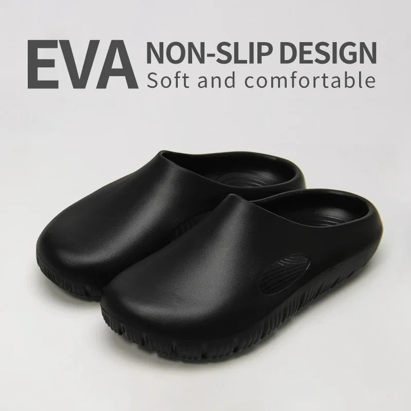 Sandales de plage antidérapantes et anti-odeur pour hommes EVA Bread, chaussures de sport décontractées et confortables