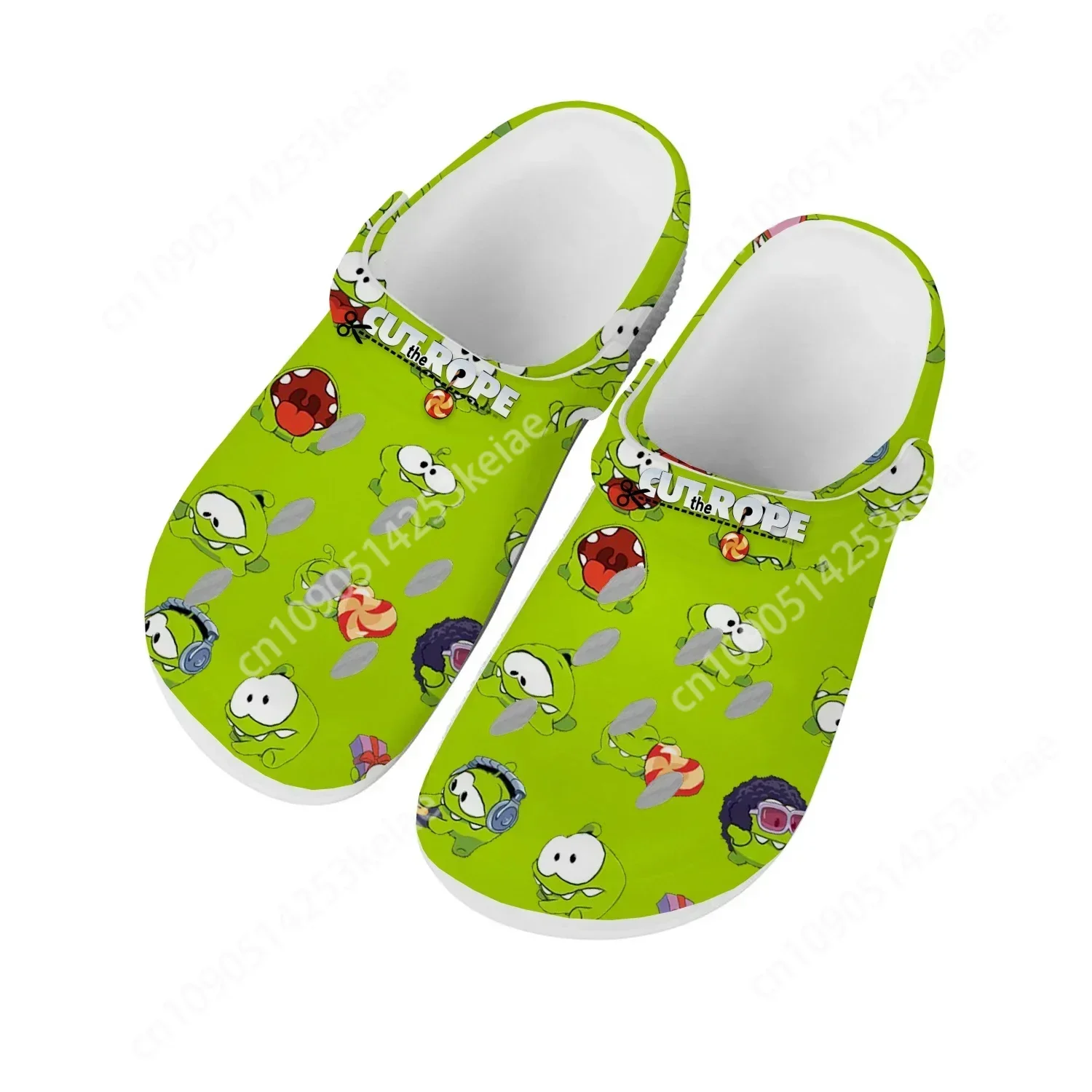 Cut The Rope Home Clogs Cartoon Game Mens Womens Teenager Fashion Custom Built Water Shoes Garden Beach Hole Slippers Sandals