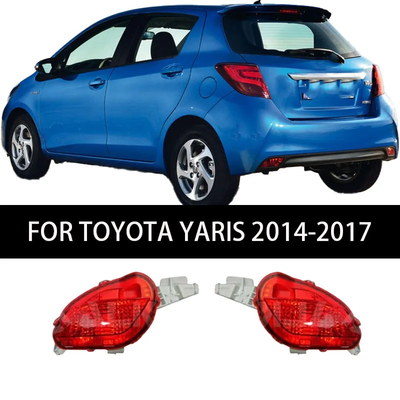 

2pcs LED Bumper Reflector Lights For Toyota Yaris Vitz 2010-2020 Rear Fog Tail Brake Lamp