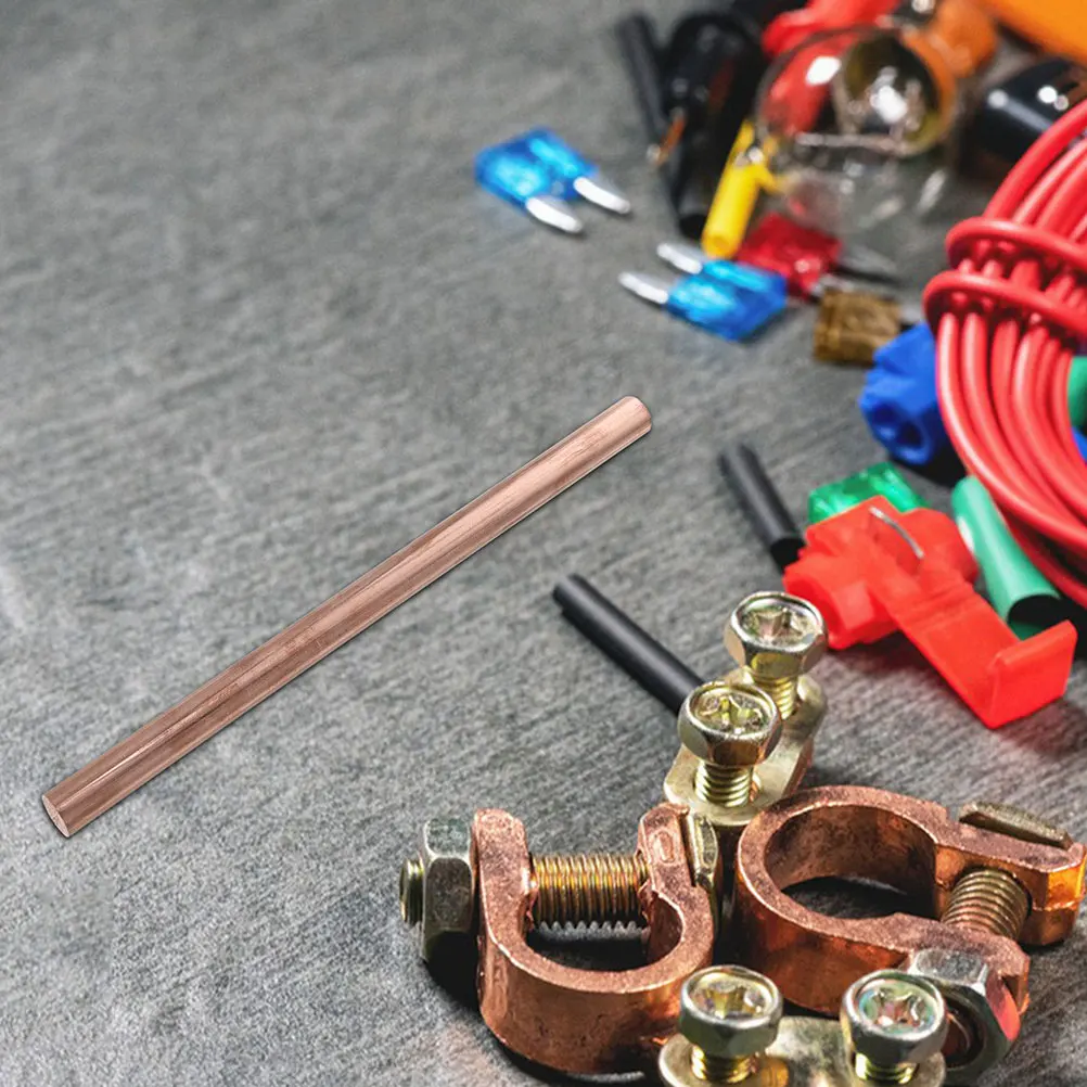 

10mm Pure Copper Rods 99 9% Solid Round Bars for DIY Craft Making Tools Parts Handicraft Kit Copper Witching Rods