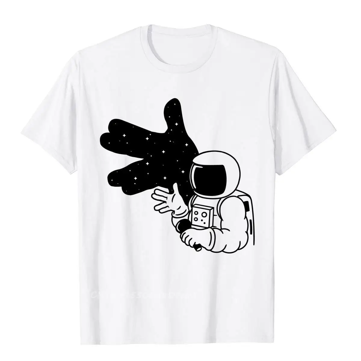 Cosmoshadow Astronaut Funny Men T Shirt Premium Cotton Tops Shirts Unique Ripple XRP Moon New Tshirts for Men Cotton