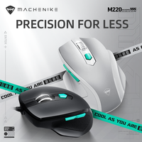 MACHENIKE M220 Gaming Mouse Wired 3600DPI Right Handed Ergonomic Mouse for PC Computer E-sports Gaming Mouse Ultra-lightweight
