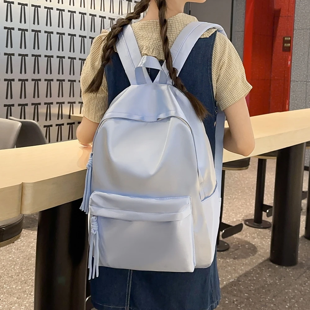 Backpack for Elementary School Students, Large Capacity, Versatile, Everyday Use, Stylish, Niche, Simple Backpack for Girls