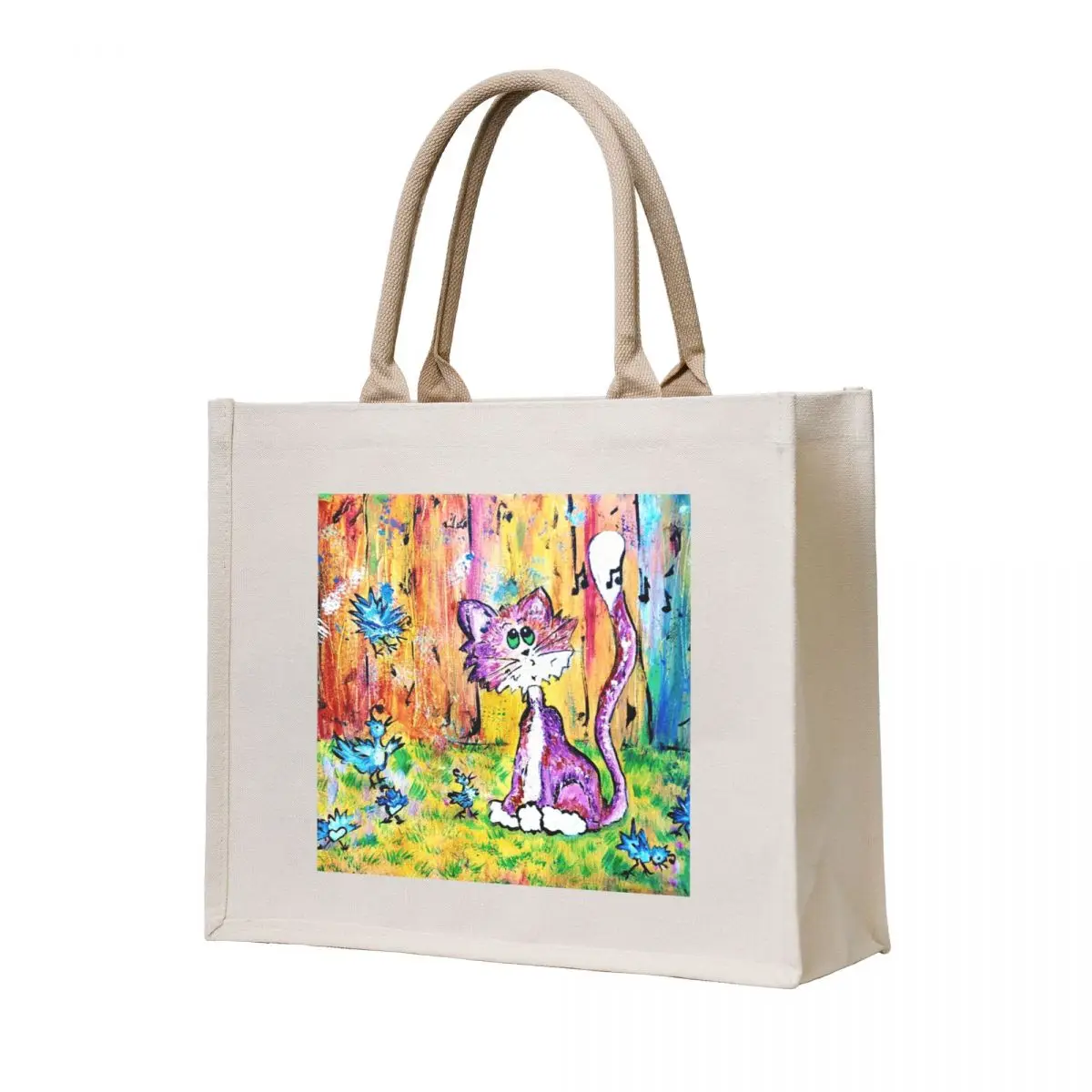 

More Encounters of the Quail Kind, Kitty Cats by Nat Tote Bag tote bags cloth bags foldable reusable bag bags woman 2025