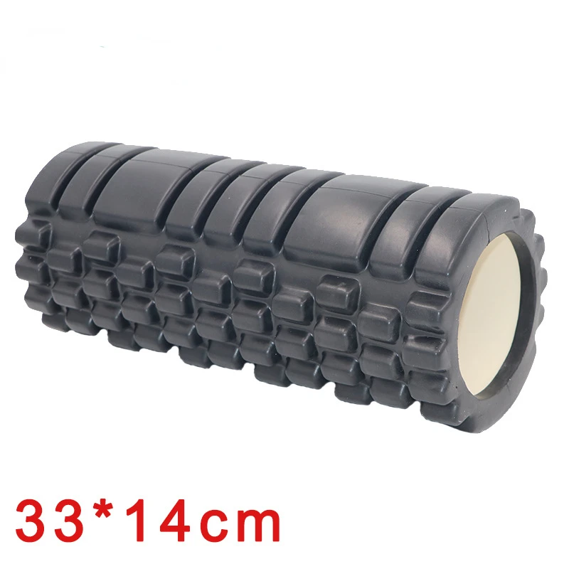 33cm Yoga Column Gym Fitness Pilates Foam Roller Exercise Back Muscle Massage Roller Yoga Brick Home Fitness Workout Equipment
