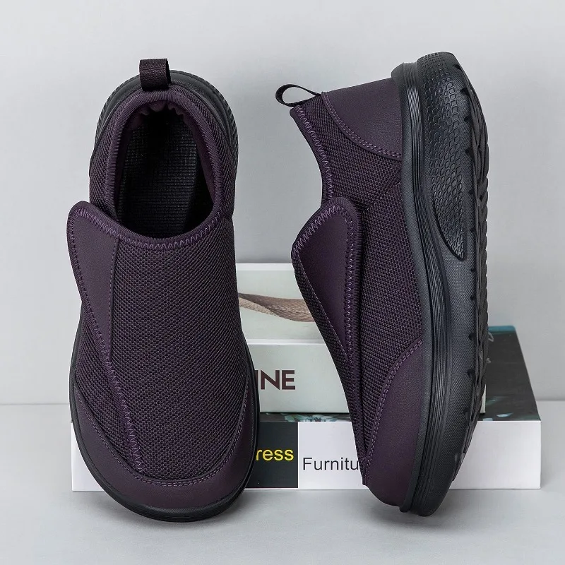 Easy on Adjustable Mesh Orthopedic Walking Shoes for Swollen Feet Elderly Men Women