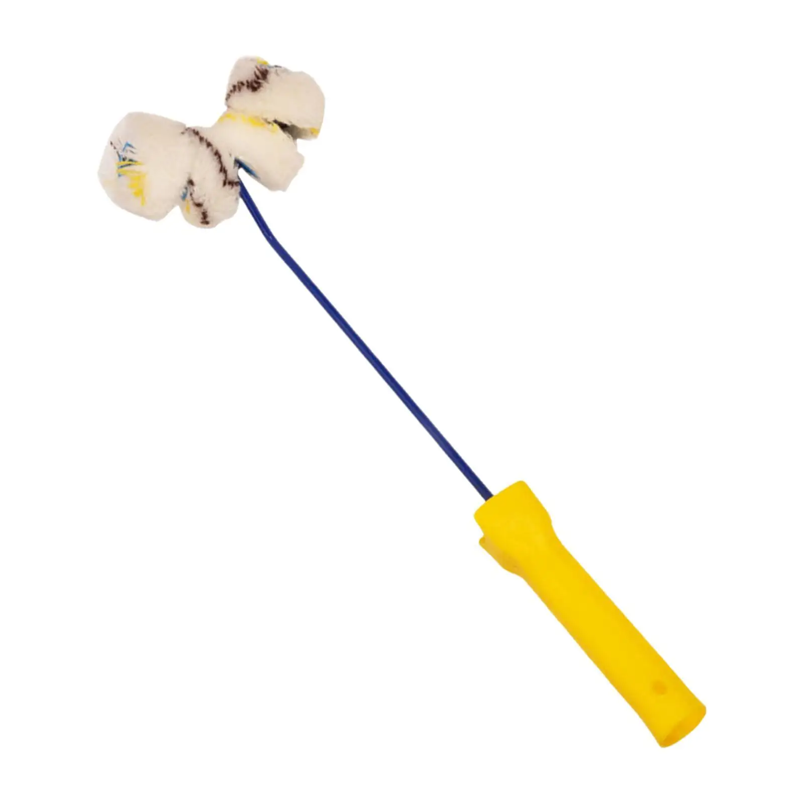 Pipe Paint Roller with Frame Handle High Density Bristle for Curved Arced Surfaces Industrial and Home Painting