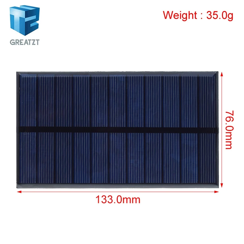 Smart Electronics Solar Panel 5.5V 300MA 1.65W DIY Small Solar Panel for Cellular Phone Charger Home Light Toy etc Solar Cell