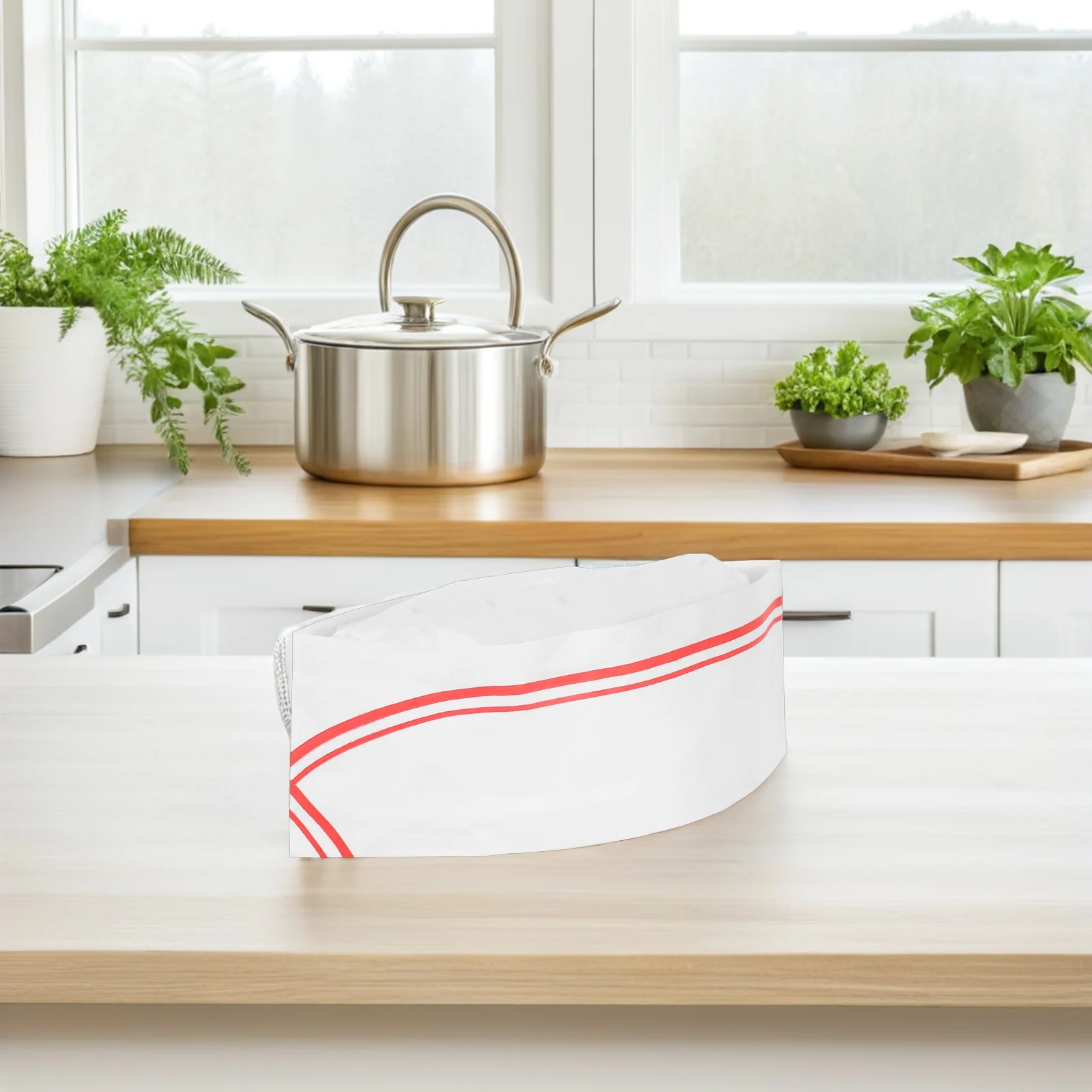 

40 шт., бумажные шапки шеф-повара, одноразовые, легкие, мягкие, приятные для кожи, для кухни, приготовления пищи, кейтеринга, выпечки, головные уборы, один размер, подходит для большинства