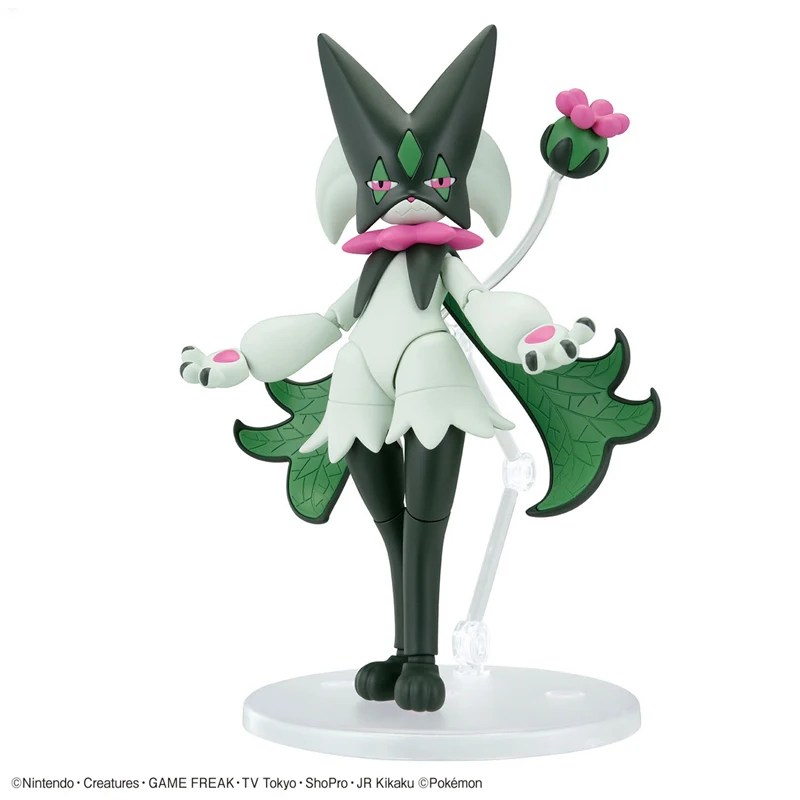 Bandai oryginalna oryginalna figurka Pokemon zestaw modeli do składania Pokemon Evolution Meowscarada kolekcja Model postaci zabawki dla dzieci prezenty