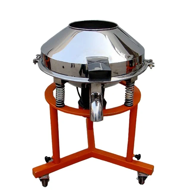Stainless steel gypsum mud/ceramic glaze rotary vibrating screen filter solid-liquid separation screening machine