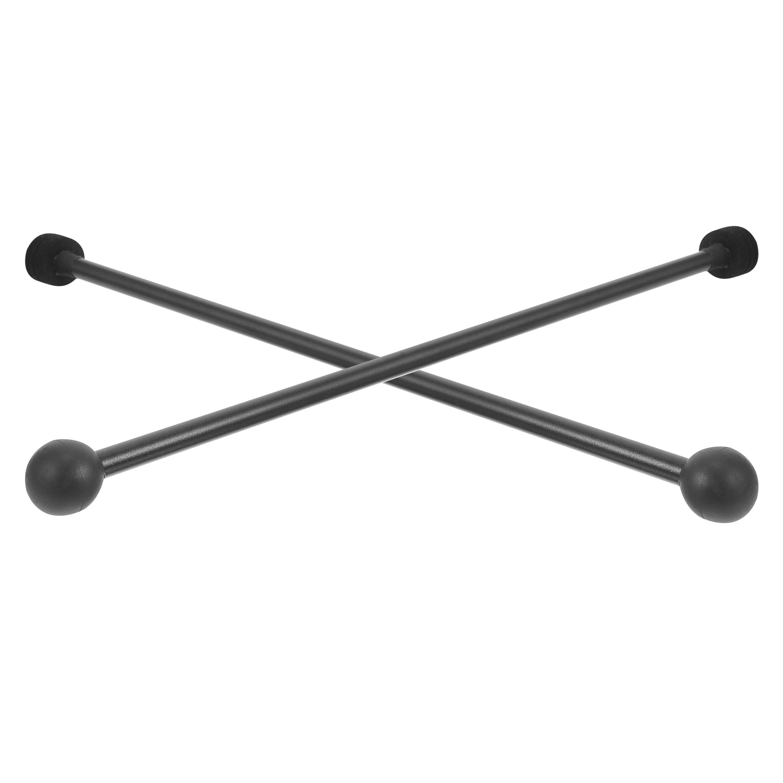 

2pcs Stainless Steel Rubber Double-Head Mallets Durable Percussion Drumsticks For Marimba Tongue Drum Xylophone Lightweight