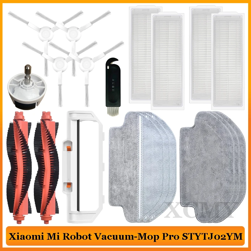 For XiaoMi Mi Robot Vacuum-Mop Pro STYTJ02YM VioMi V2 V3 SE Conga 3490 3690 Spare Parts Main / Side Brush Hepa Filter Mop Cloth