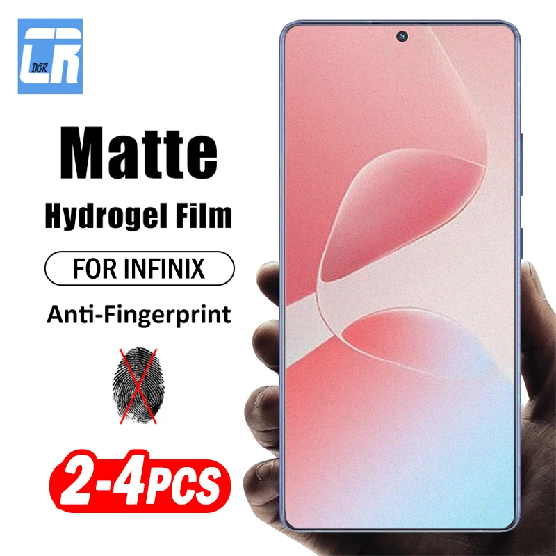 

2-4Piece Easy-Installation Matte Hydrogel Film for Infinix Hot 60 50 Pro+ Zero Ultra 40 30 Note 50s 40s 40 Pro+ Screen Protector