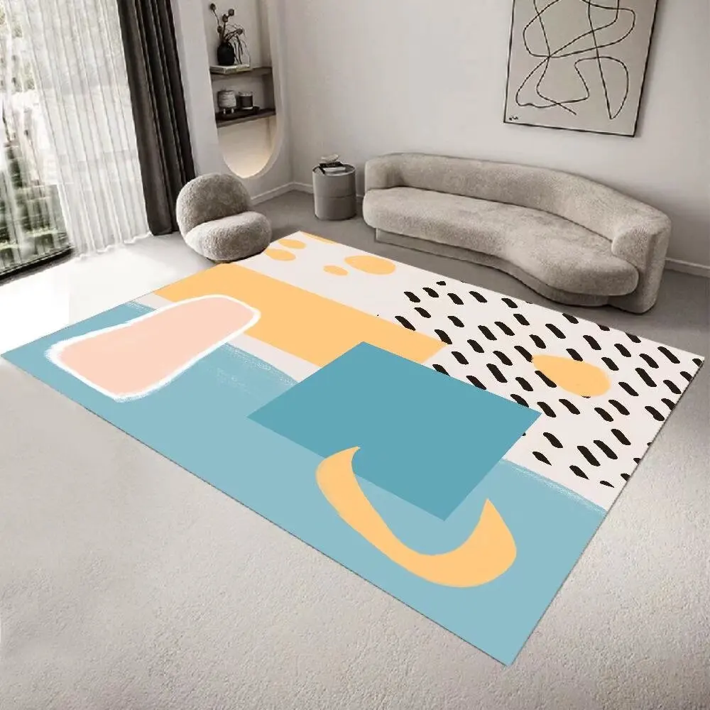 Modern Light Luxury Carpet Living Room Simple Decoration Large Rug Hall Sofa Area Morandi Carpets Bedroom Bedside Floor Mat