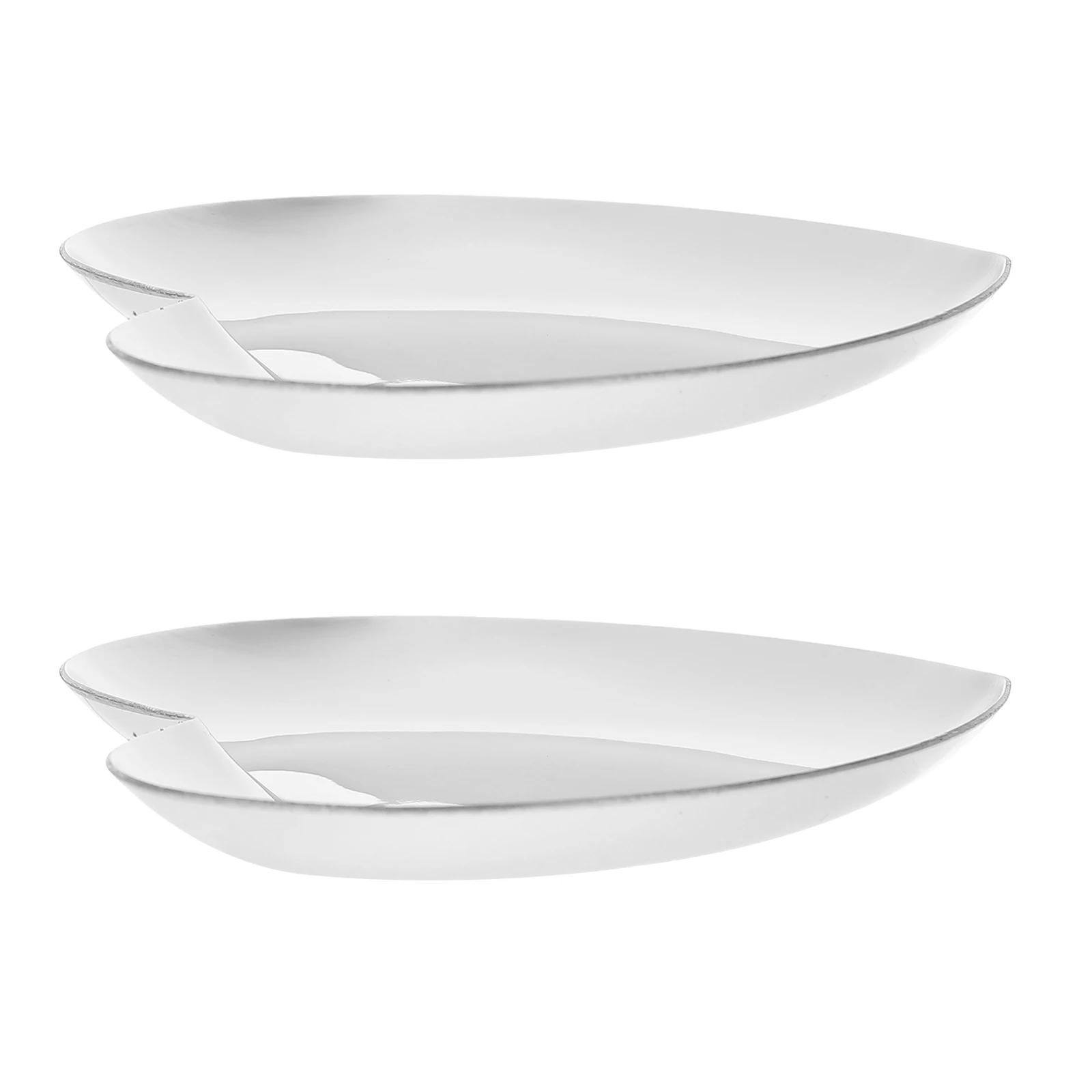 

2pcs Heart Shaped Jewelry Tray Stainless Steel ganizer Storage Dish for Necklace Earring Hairpin Bedroom Bathroom Display