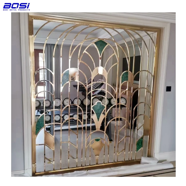 Indoor/Outdoor Luxury Laser Cut Stainless Steel Aluminium Panel Decorative Screen Partition Wood Wall Panel Outdoor Washroom