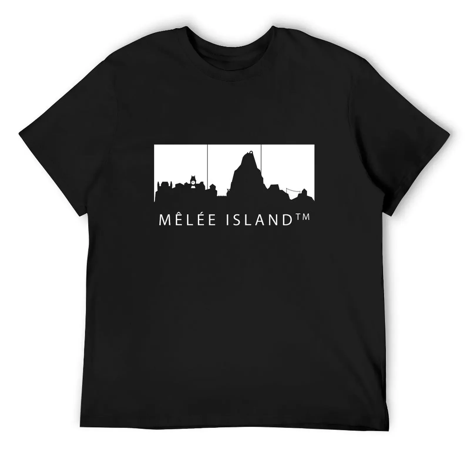 MêLEE ISLAND T-Shirt anime clothes oversized graphic tee blue archive Men's t-shirts