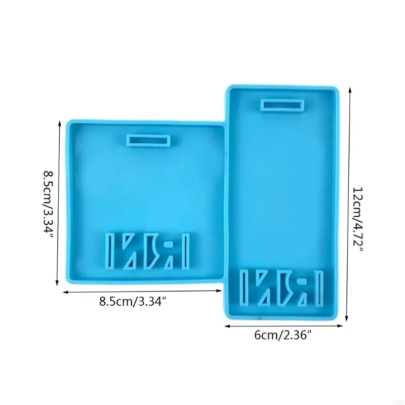 U90E Horizontal Badge Tag Silicone Mold Tag Badge Backing Molds Gifts