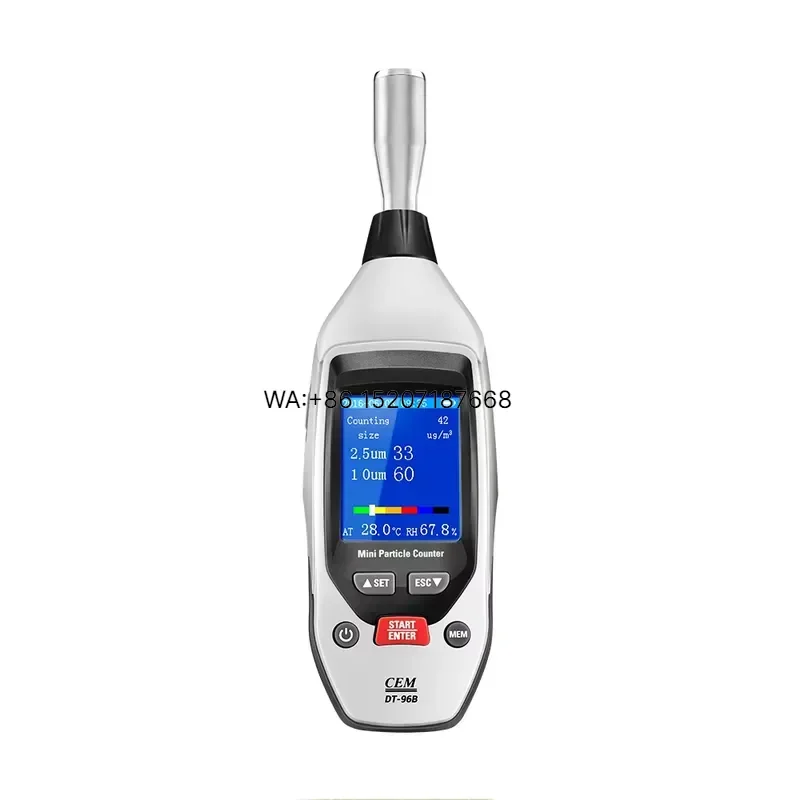 Wmwmnu CEM DT-96B Professional Portable PM2.5 PM10 Airborne Particle Counter with Data Logger 2.0 Inch Color TFT LCD Display