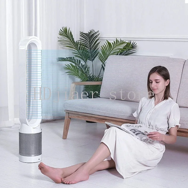 220V110v 42 Inch Bladeless air purifier fan, quiet household floor fan, upright tower fan.