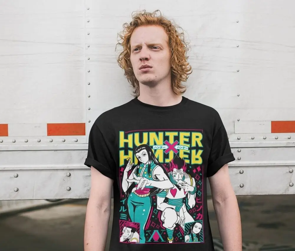 Illumi and Hisoka T-shirt hunter x hunter zoldyck family Anime Shirt All Size