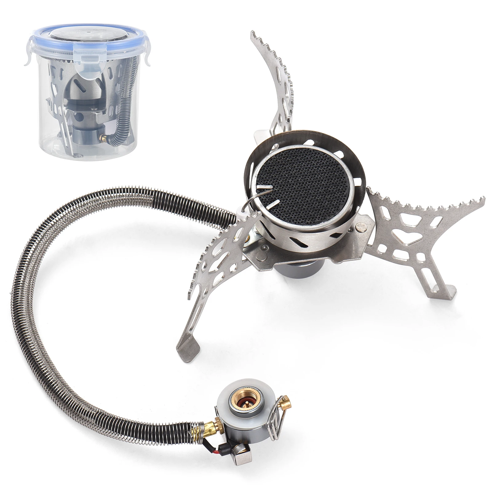 

Camping Stove Portable Gas Stove for Outdoor Hiking Lightweight and Foldable