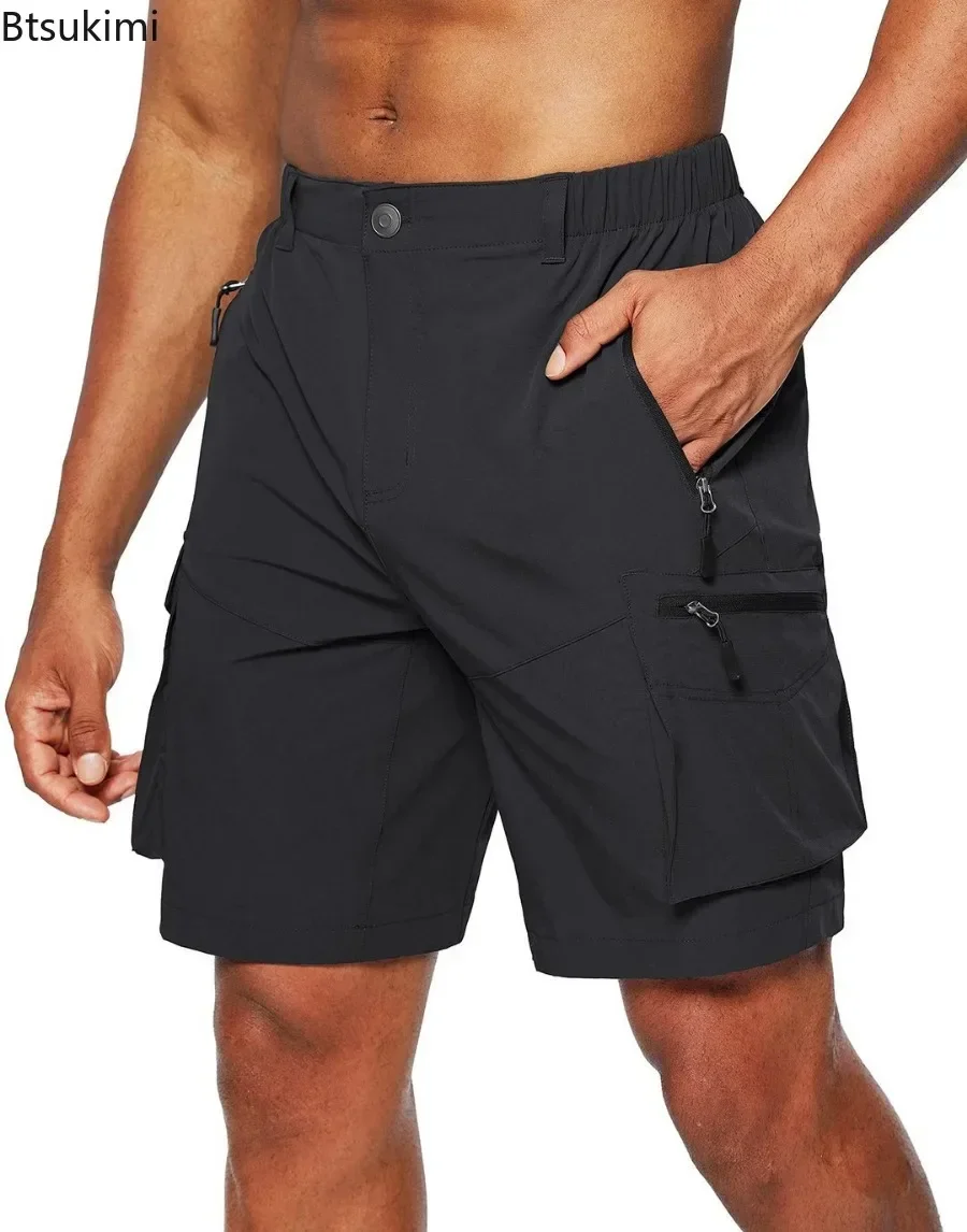 Sommer schnell trocknende Cargo-Shorts Herren Camping Wandern Outdoor Casual Sport kurze Hosen Multi-Taschen Design Arbeit Shorts für Männer