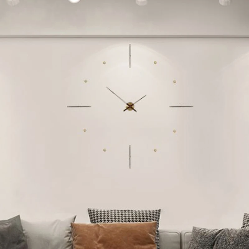 Aesthetic Metal Wall Watch Art Minimalist Creative Fashion Nordic Wall Clocks Living Room Orologio Da Parete Room Decoration