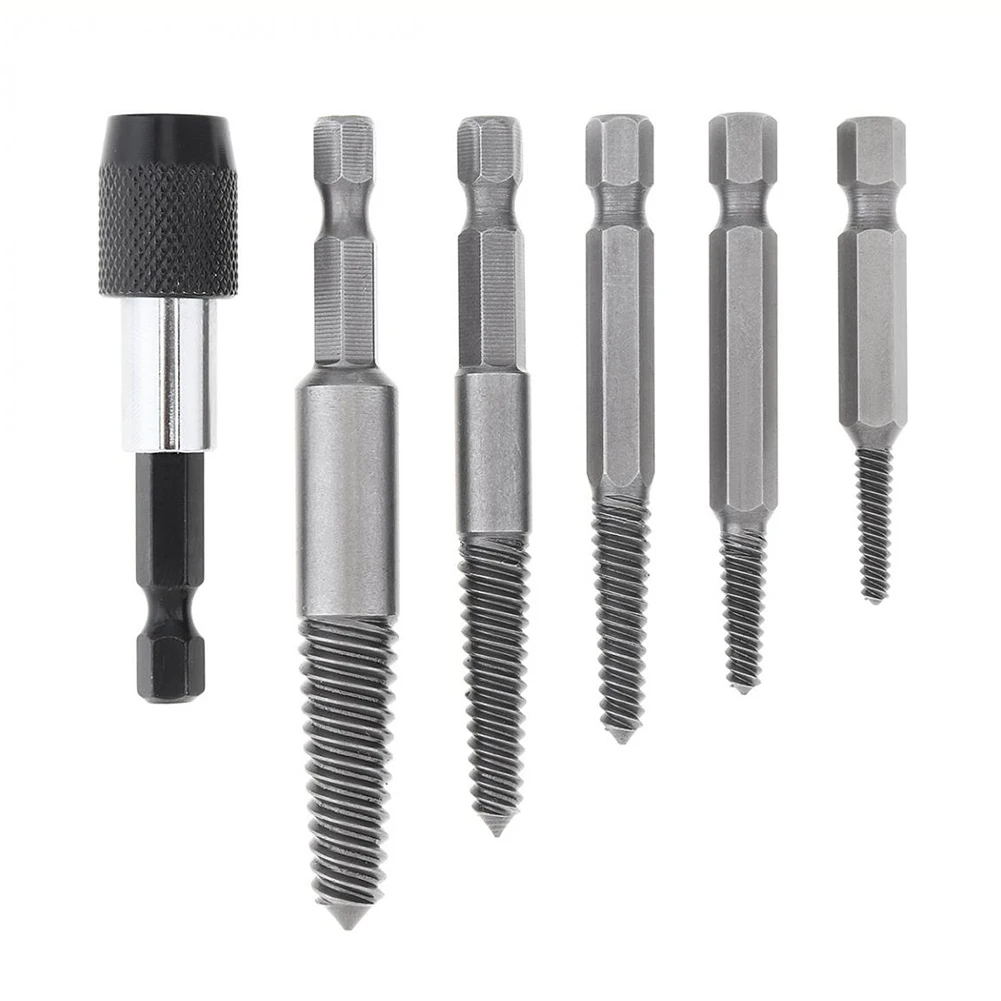 10 Stuks Zeskantschroef Extractors Gereedschap Met Snelle Ontgrendeling Verlenging Stang Centrum Boor Bits Geleider Set Beschadigde Bout Remover Remover Tools