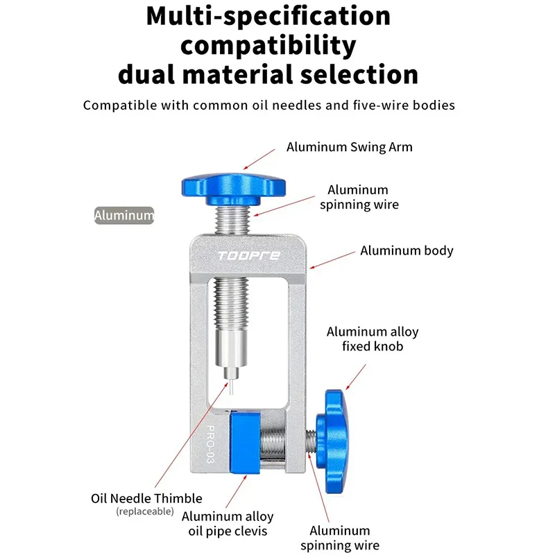TOOPRE Bicycle Hydraulic Disc Brake Oil Needle Tools Bike Hydraulic Oil Tube Adapter Tools Bike Brake Cable Installation Tool
