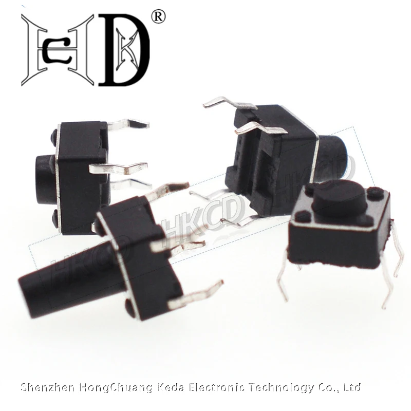20/100Pcs 10 models 6 X 6 Tact Switch Push Button Switch Kit 4.3MM~13MM DIP 4 Pin Micro Switch With Box