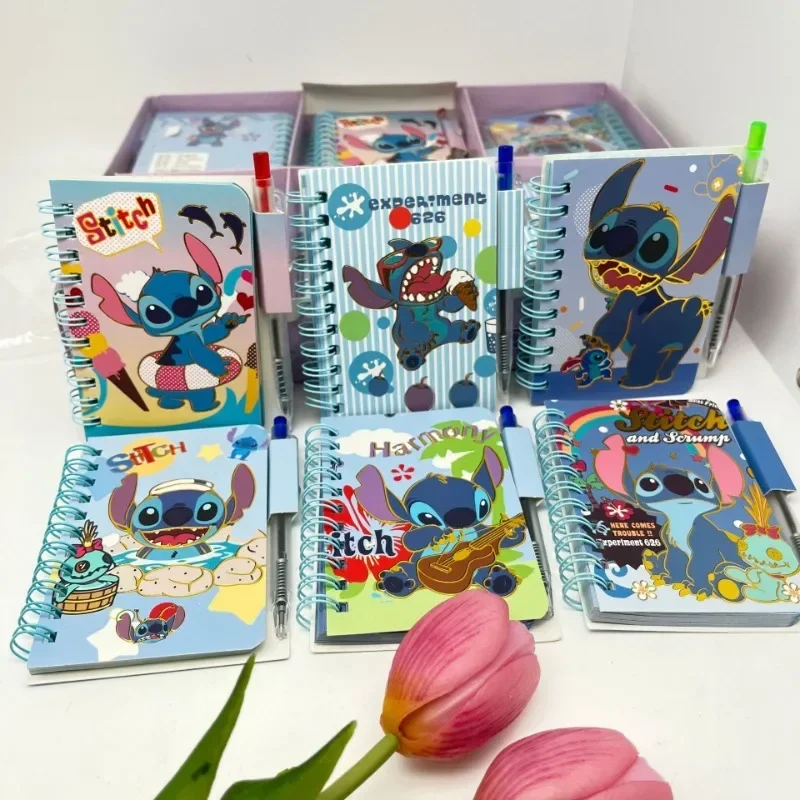 Disney Stitch Notebook Cute Cartoon Anime Stitch Coil Book Memo Book Children Learning Stationery Office Supplies Holiday Gifts