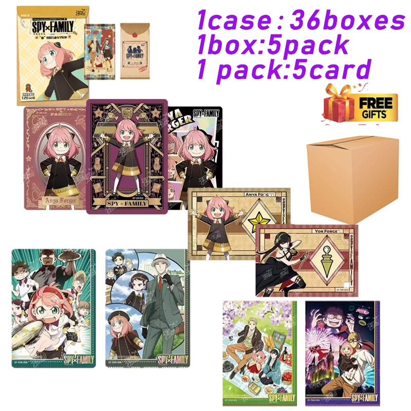 KAYOU Collection Cards Spy x Family - Vol.1 Academy Pack Series Rare Holo Board Games Party Game Christmas Gift Kids Anime Toy