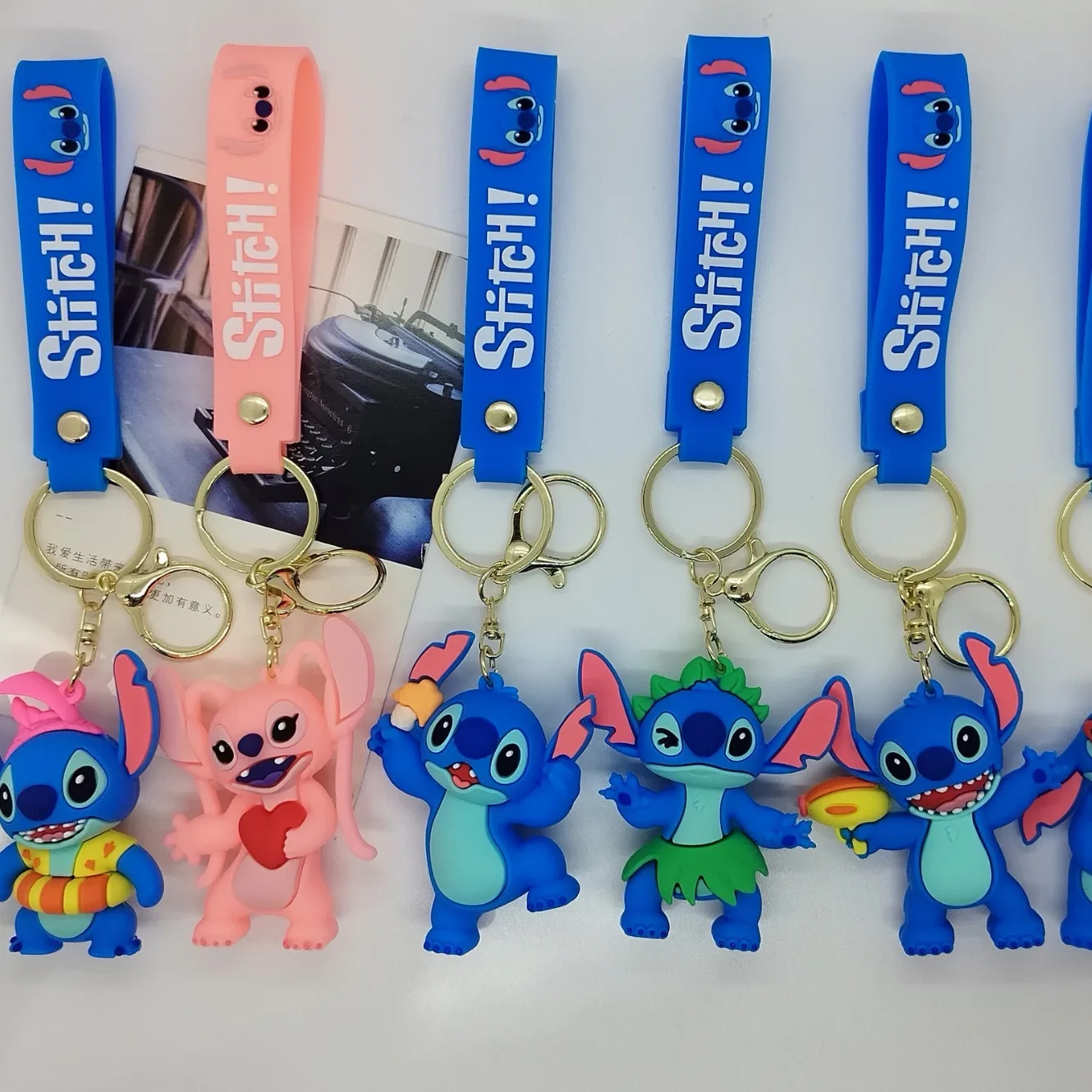 Creative Cartoon Stitch Doll Keychain Bag Car Keychain Accessories Gift Wholesale Y2k Fashion Toys Anime Cartoon Frind