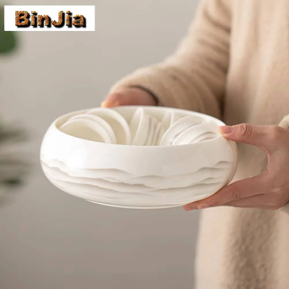 

1200 мл Chinesesheep Fat Jade, белый фарфор Jianshui, винтажная чайная чашка для мытья, кисть для письма, стиральная машина Chaxi Teaset, аксессуары для рукоделия