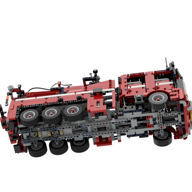 1984Pcs MOC Technical Heavy Duty Tow Truck Double Cab Wrecker Pneumatic  Engineering Vehicle Building Blocks Car bricks Toy Gift