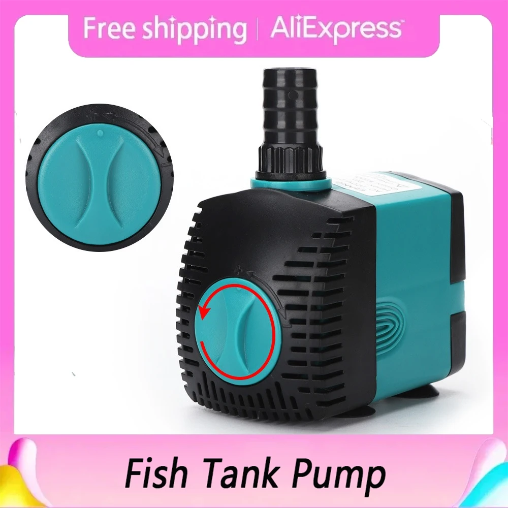 

3/6/10/15/25W Ultra-quiet Submersible Pump Small Water Fountain Pumps Filter Fish Tank Pond Aquarium Suction Pump 110V/220-240V