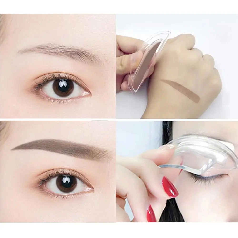 Perfecte vorm Eye Brow Tint Quick Make Up Coloring Wenkbrauwpoeder Stempel Wenkbrauwpoeder Palet Wenkbrauwzegel Stempel Wenkbrauwstempels