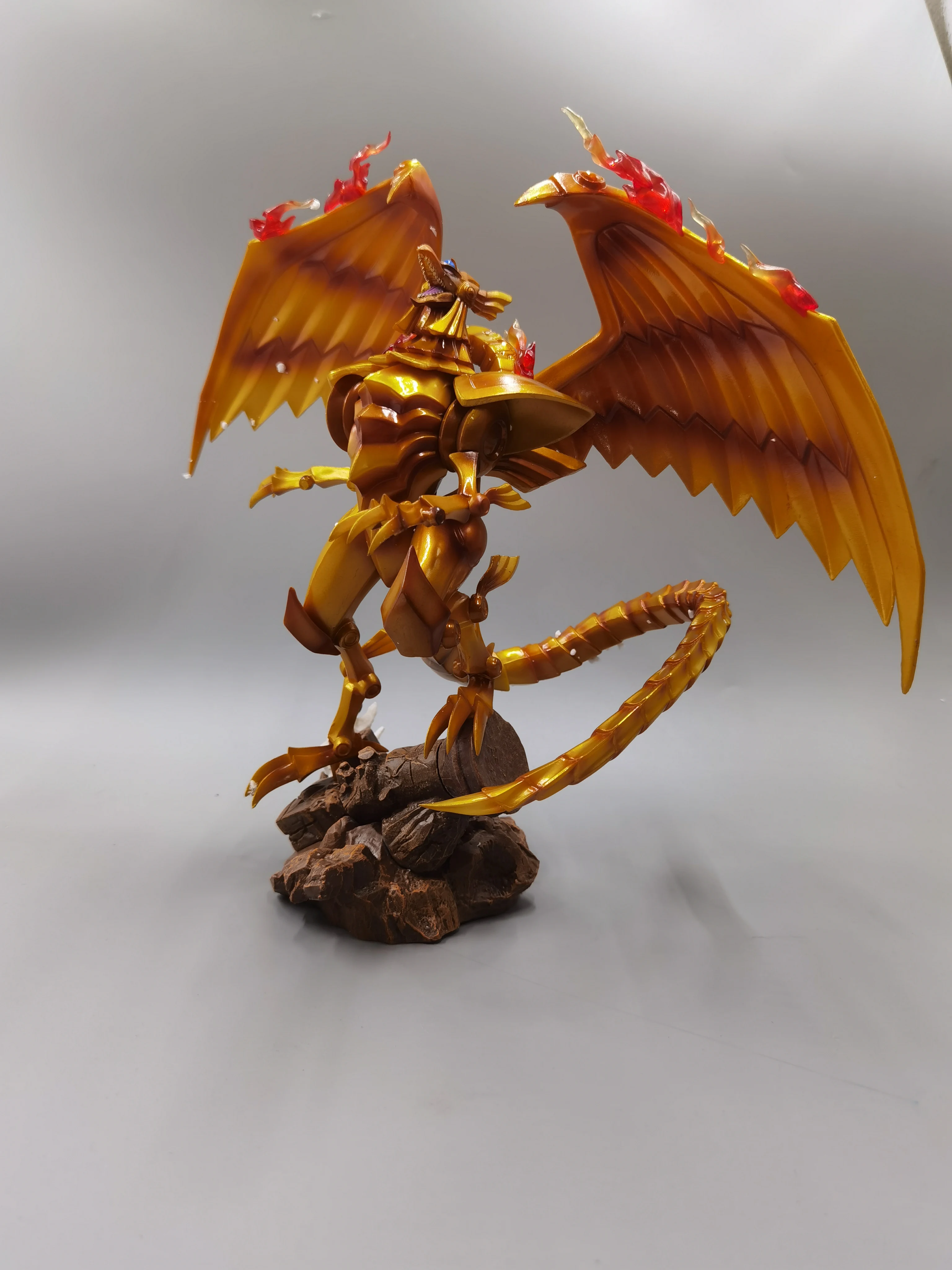 ฟิกเกอร์ยูกิโอ มังกรปีกแห่งรา ขนาด 27 ซม. รุ่น GK รูปปั้นเทพเจ้าอียิปต์ การ์ดสามเทพผี ของตกแต่ง ของเล่น